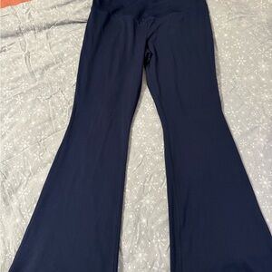 Navy Blue Flared Leggings